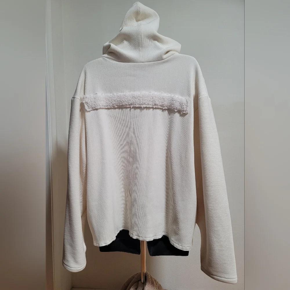 Cozy Cream Courdoroy Hoodie - Picture 6 of 9